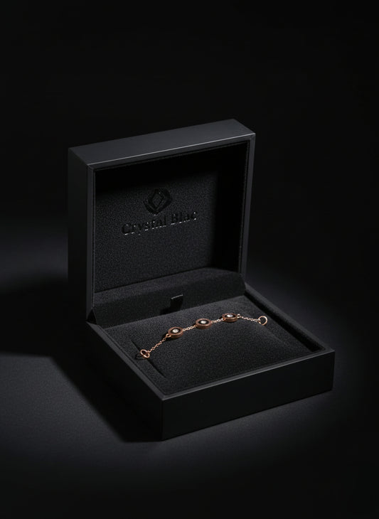 Stainless Steel Circular Charm Chain Bracelet